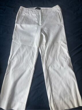 Talbots White Ribbed pants